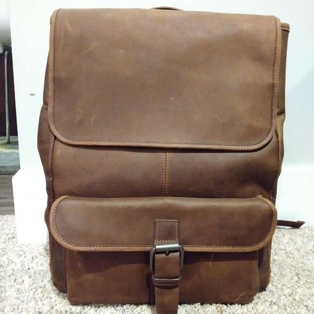 Wilsons Leather Thunder Laptop Leather Backpack